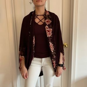 AEO Floral kimono
